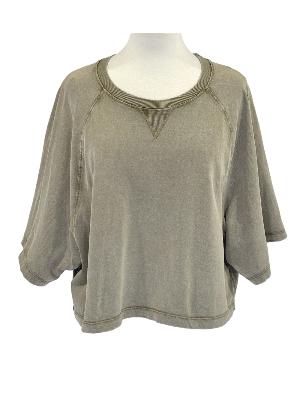 Zara olive green sweatshirt
